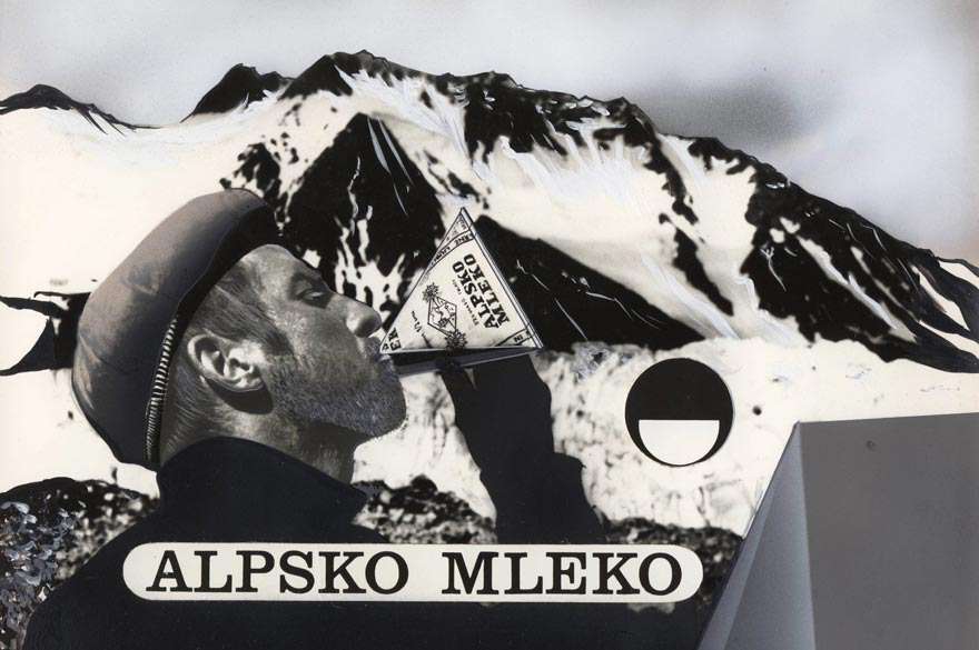 Alpsko Mleko: Promotional image (photomontage), 1960s Photo: courtesy of Ljubljankse mlekarne