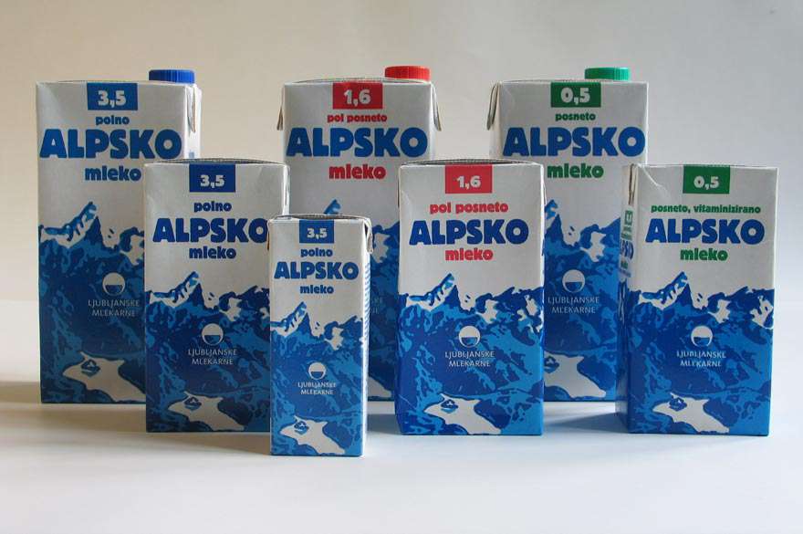 Alpsko Mleko in Tetra Pak® Rex packaging, 2014 Photo: courtesy of Ljubljankse mlekarne
