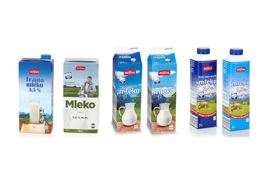 Trajno Mleko (UHT), Sveže Pol posneto mleko, Dalj časa sveže mleko (P-H), Milfina, 2014