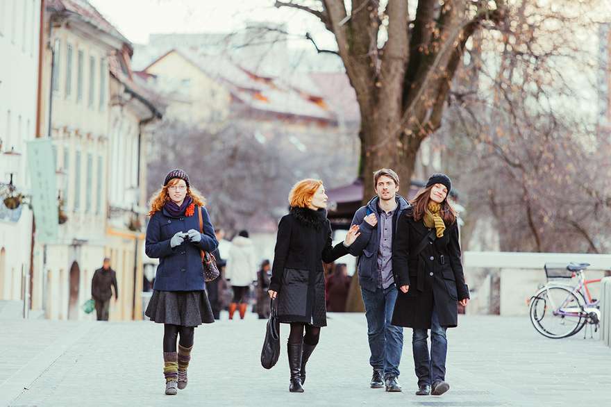 Walking the city group. Photo: Lucijan & Vladimir